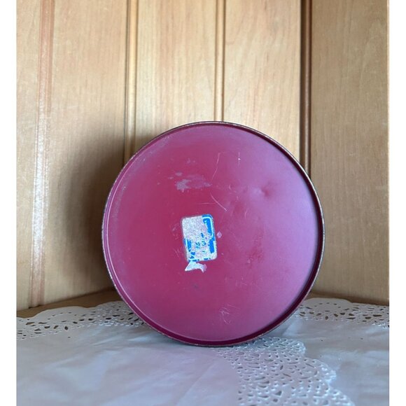 Vintage Hand-Painted Floral Decorative Toleware Lidded Tin Box Cannister Vanity - Picture 5 of 7